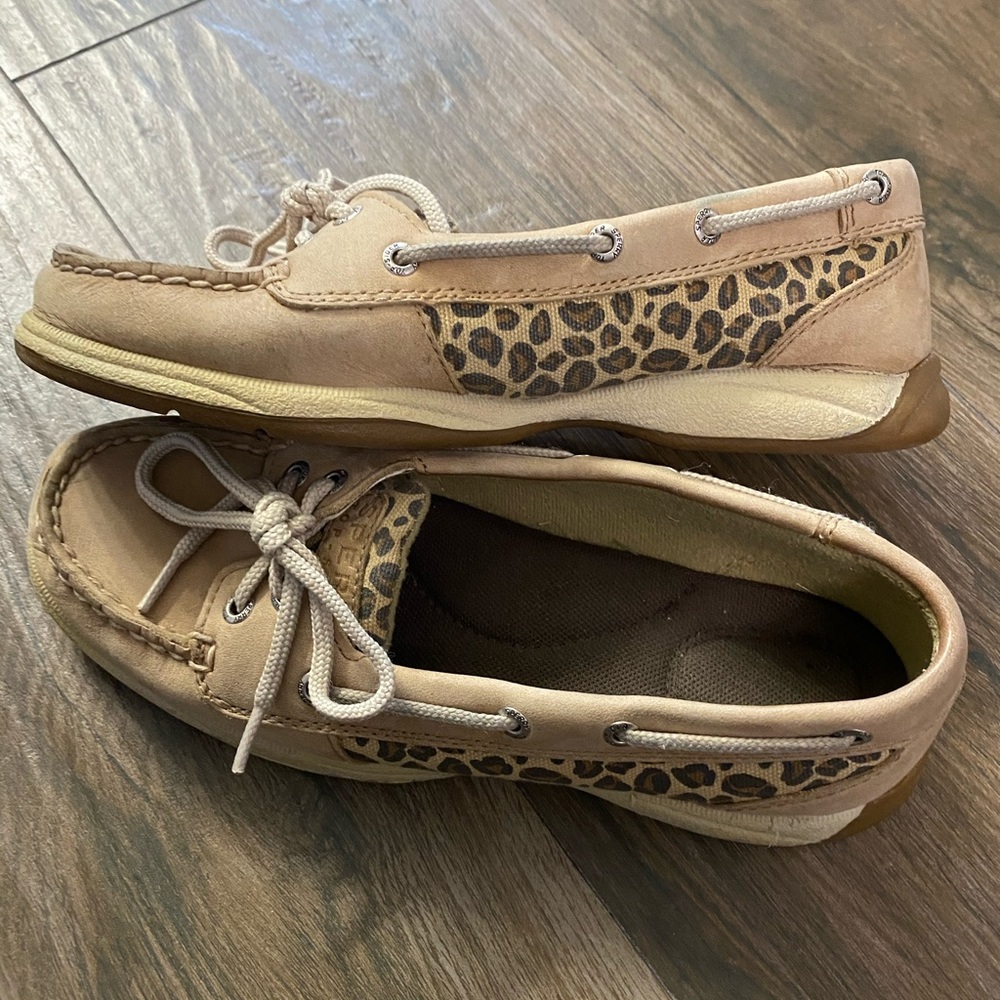 Sperry Leopard-Print Boat Shoes